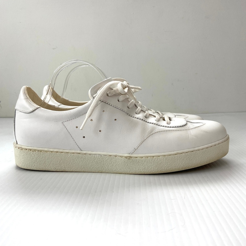Zara White Leather Uniform Shoe Lifestyle Sneakers Womens EU 43 US 10